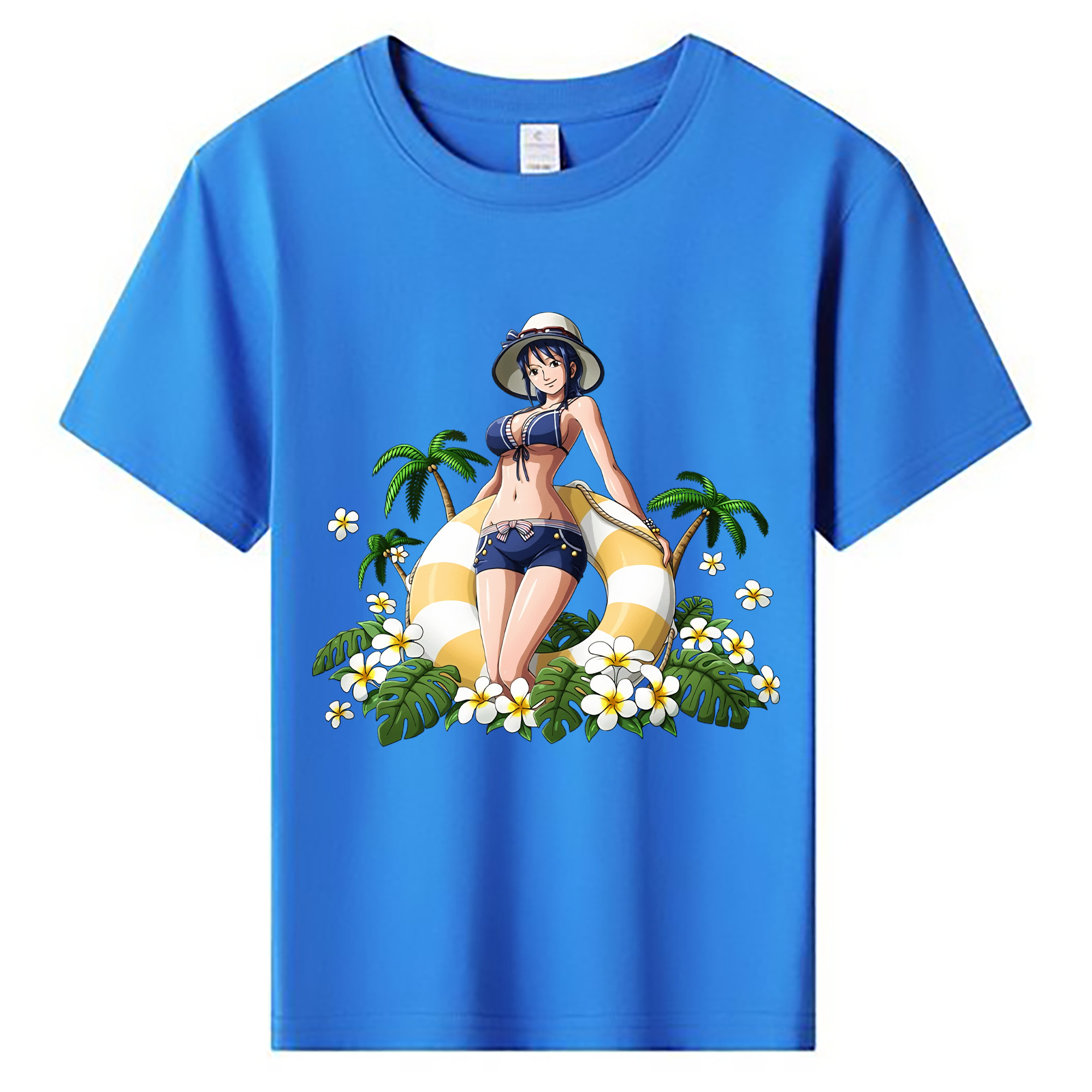 ワンピース ニコ・ロビン ONE PIECE Nico Robin 綿100％キッズTシャツ（フロントプリント）